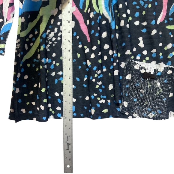 Jess & Jane Multicolor Abstract Art To Wear Tunic Top Size L USA Lagenlook - Picture 10 of 10